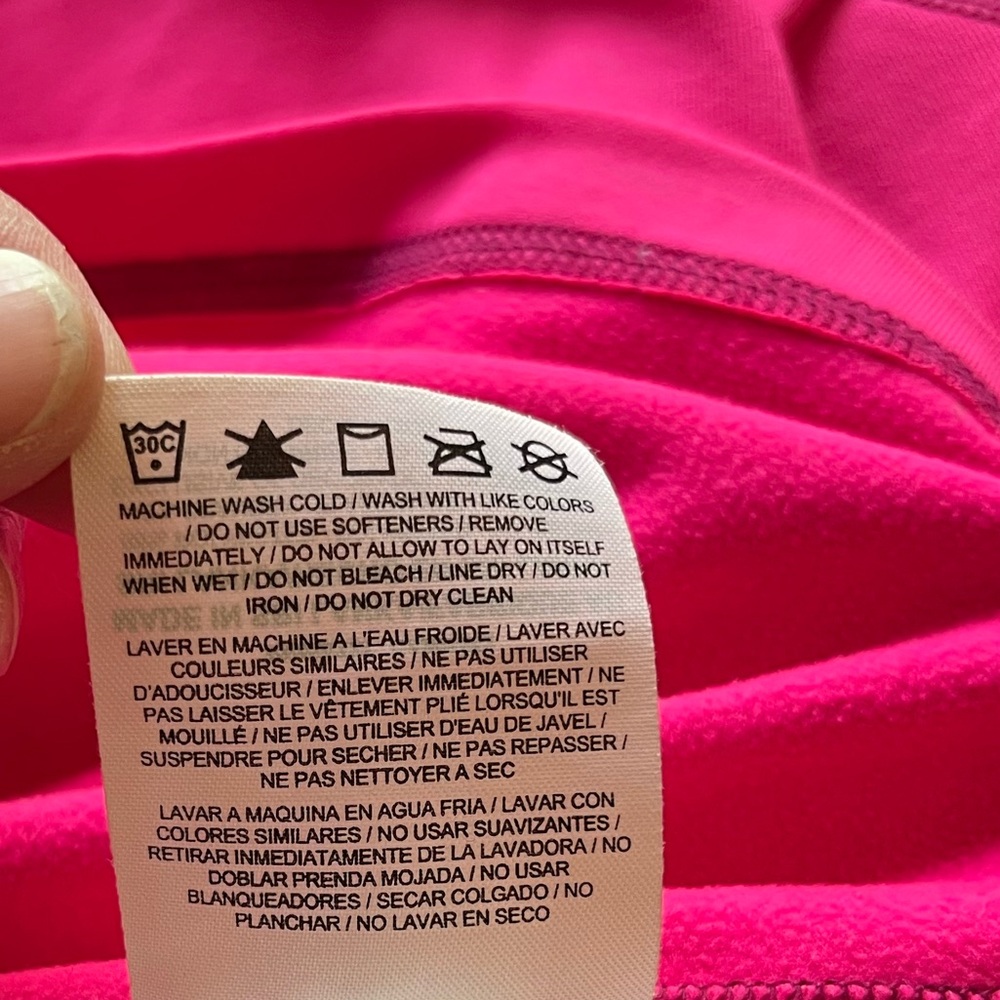 Nike PRO Hyperwarm 1/2 Zip Pullover Top Fuchsia Size Medium - Picture 8 of 13